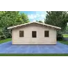 Moderne Gartenhaus CHIARA 6x4, 44mm, Frontansicht