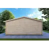 Moderne Gartenhaus CHIARA 6x4, 44mm, Rückansicht