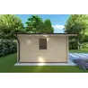 Moderne Gartenhaus ARIZONA 5x4, 44mm, linke Seite