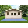 Gartenhaus Holz ARIZONA 5x6, 44mm, Frontansicht