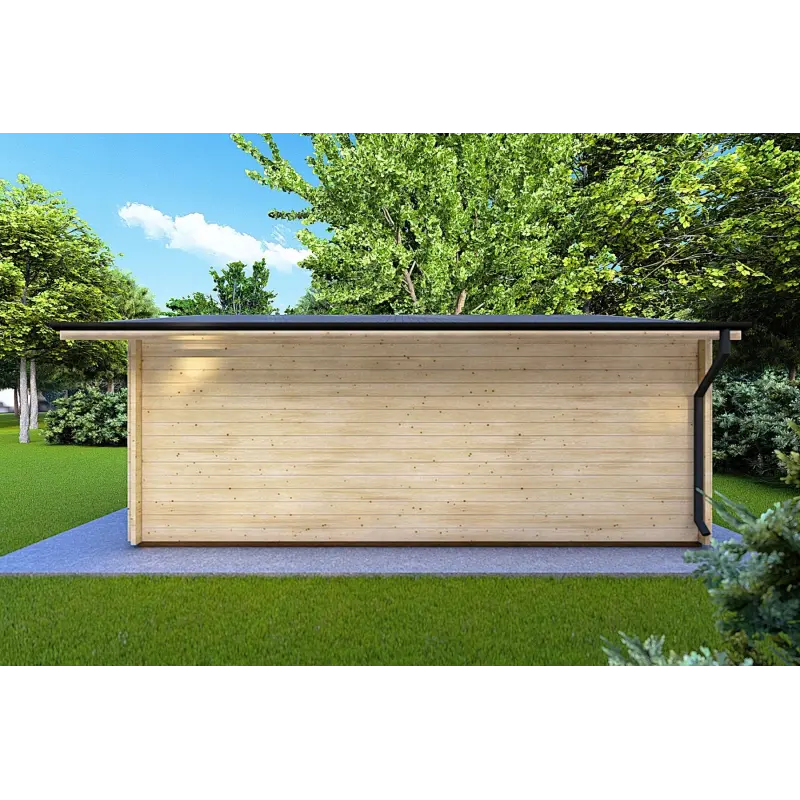 Gartenhaus Holz ARIZONA 5x6, 44mm, rechte Seite