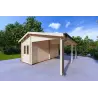 Holzdach 29.33 m², 44mm, Frontansicht rechte Seite