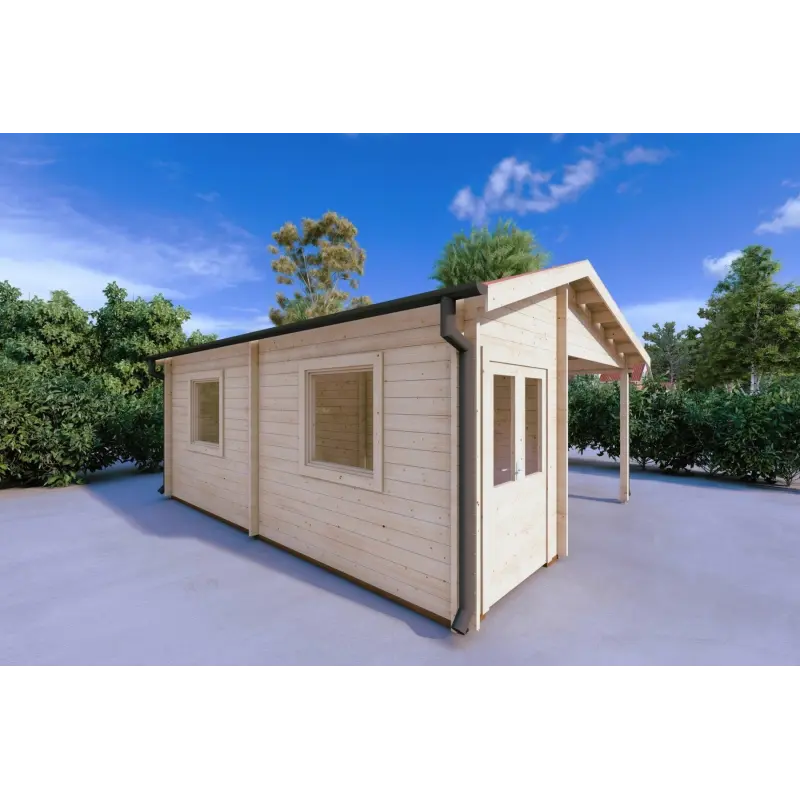 Holzdach 29.33 m², 44mm, linke Seite