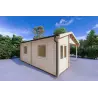 Holzdach 29.33 m², 44mm, linke Seite