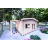 Gartenhaus Holz JASMINE 8x4, 44mm, linke Seite