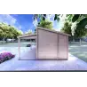 Moderne Holzhaus mit terrasse GIANNA 6.5x5.4, 44mm, rechte Seite