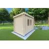 Gartenhaus Holz OLGA 3x2, 44mm, linke Seite