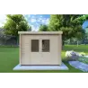 Gartenhaus Holz OLGA 3x2, 44mm, Frontansicht