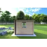 Gartenhaus Holz OLGA 3x2, 44mm, Rückansicht
