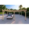 Holzpergola 6x5, Frontansicht