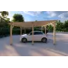 Holzpergola 6x5, linke Seite