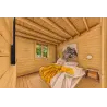 Isolierte Blockbohlenhaus Bianca 40 m², 44/100/44 mm, Hauptschlafzimmer