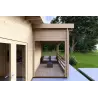 Isolierte Blockbohlenhaus Bianca 40 m², 44/100/44 mm, Veranda