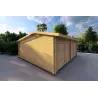Doppelgarage Holzdach mit Abstellraum 6x8, 60mm, linke Seite