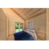 Winterfestes Holzhaus SILVIA 5.5x7.4, 44/100/44 mm, Hauptschlafzimmer