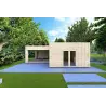 Abgelegenes Haus mit Holzverkleidung SOLEIL 42 m², 60/100/30/40 mm, Frontansicht