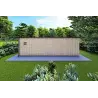 Abgelegenes Haus mit Holzverkleidung SOLEIL 42 m², 60/100/30/40 mm, Rückansicht