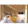 Abgelegenes Haus mit Holzverkleidung SOLEIL 42 m², 60/100/30/40 mm, Innenansicht