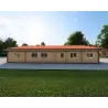 Fertighaus Holzhaus mit Doppelgarage PRISCILLA, 44/140/44 mm, Rückansicht