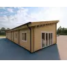 Fertighaus Holzhaus mit Doppelgarage PRISCILLA, 44/140/44 mm, Rückansicht links