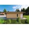 Fertighaus Holzhaus in Hufeisenform AMBRA 96 m², 100mm, rechte Seite