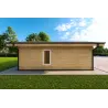 Fertighaus Holzhaus in Hufeisenform AMBRA 96 m², 100mm, linke Seite