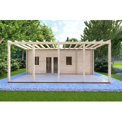 Abgelegenes Haus mit 3 Zimmern ISOBEL 50 m², 44/100/44 mm, Frontansicht