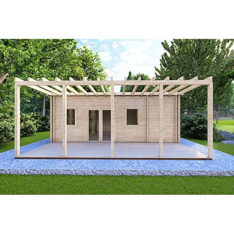 Abgelegenes Haus mit 3 Zimmern ISOBEL 50 m², 44/100/44 mm, Frontansicht