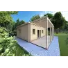 Abgelegenes Haus mit 3 Zimmern ISOBEL 50 m², 44/100/44 mm, Frontansicht linke Seite