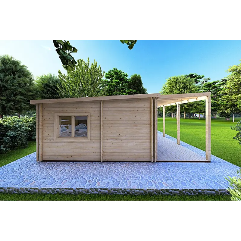 Abgelegenes Haus mit 3 Zimmern ISOBEL 50 m², 44/100/44 mm, linke Seite