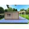 Abgelegenes Haus mit 3 Zimmern ISOBEL 50 m², 44/100/44 mm, linke Seite