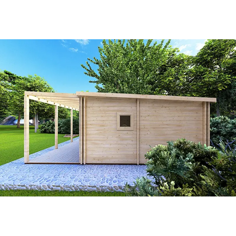 Abgelegenes Haus mit 3 Zimmern ISOBEL 50 m², 44/100/44 mm, rechte Seite
