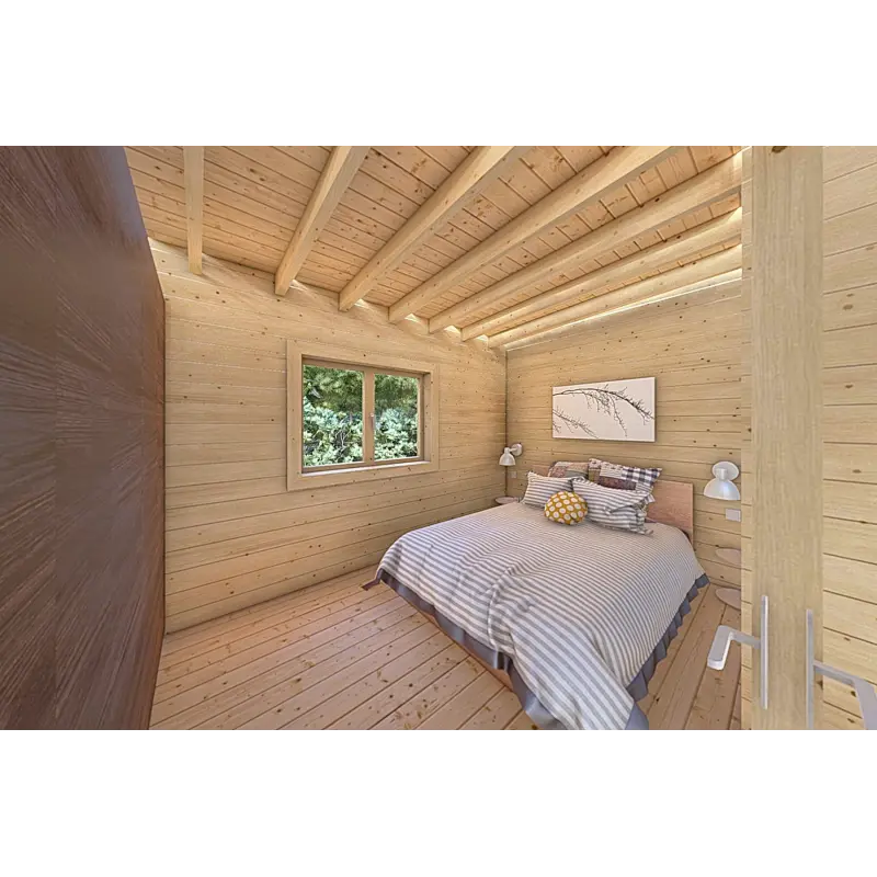 Abgelegenes Haus mit 3 Zimmern ISOBEL 50 m², 44/100/44 mm, Hauptschlafzimmer