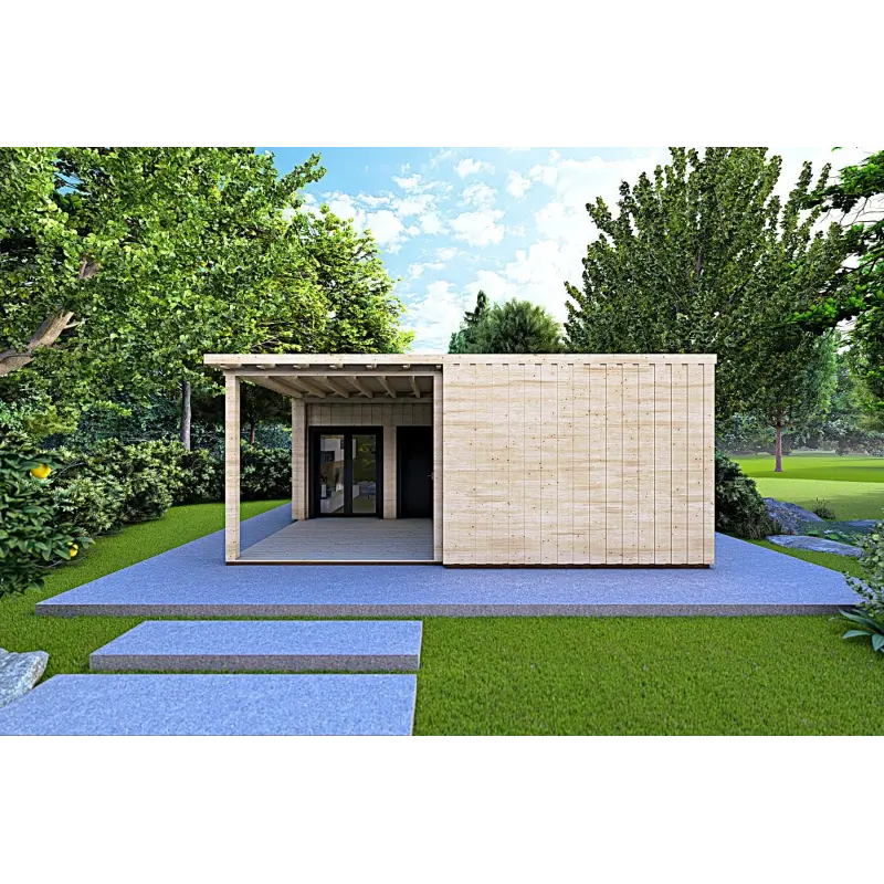Abgelegenes Haus LUCIA 60 m², 60/100/30/40 mm, Frontansicht