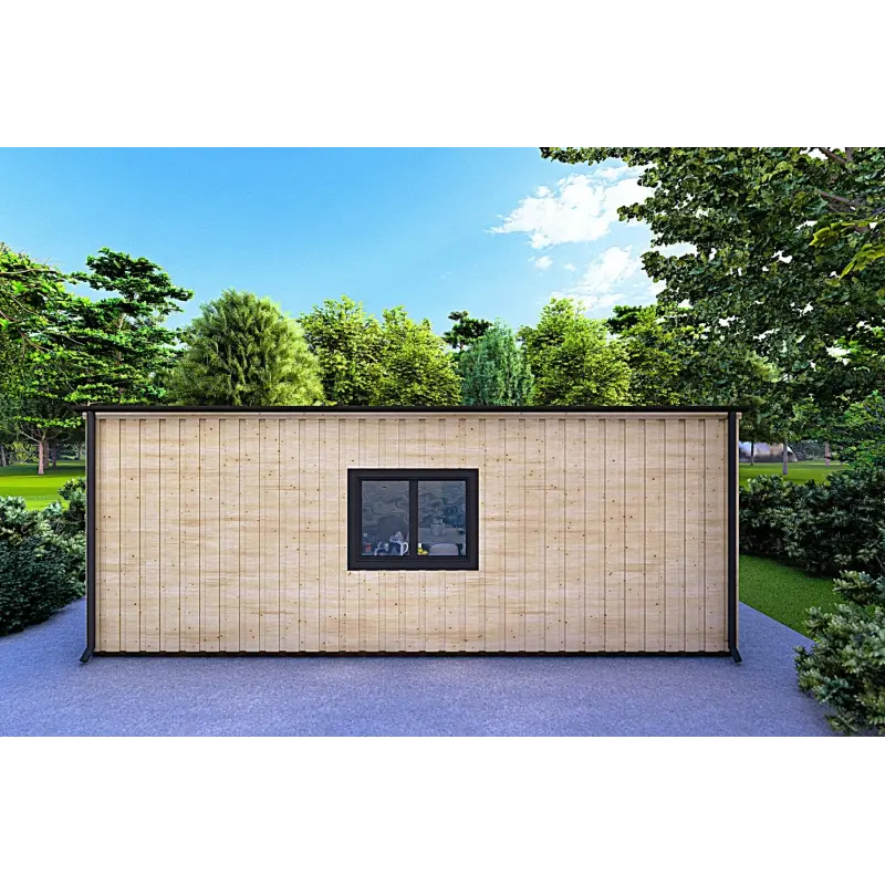 Abgelegenes Haus LUCIA 60 m², 60/100/30/40 mm, Rückansicht