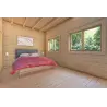 Winterfestes Holzhaus mit Veranda MILENA 9x6.5, 44/100/44 mm, Hauptschlafzimmer