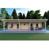 Abgelegenes Haus mit hervorragender Wärmedämmung AGATA 75 m², 44/120/44 mm, Frontansicht