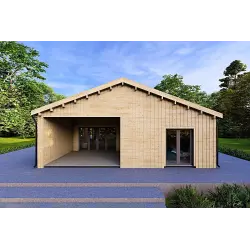 Holzhaus Fertighaus​ ARYA 180 m², 60/120/30/40 mm, Frontansicht