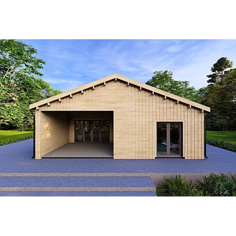 Holzhaus Fertighaus​ ARYA 180 m², 60/120/30/40 mm, Frontansicht