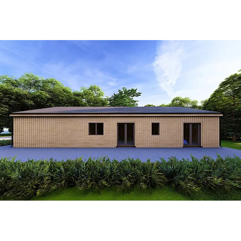 Holzhaus Fertighaus​ ARYA 180 m², 60/120/30/40 mm, rechte Seite