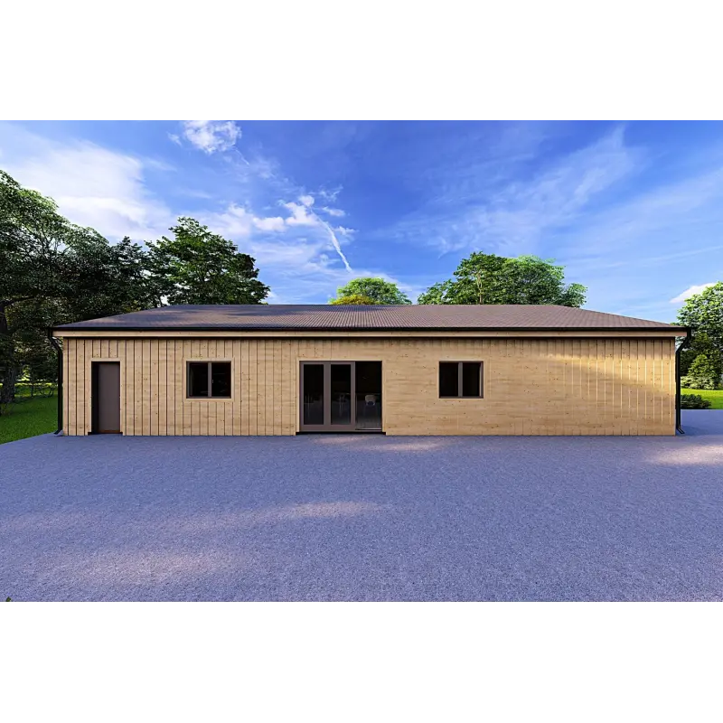 Holzhaus Fertighaus​ ARYA 180 m², 60/120/30/40 mm, linke Seite