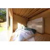 Holzhaus Fertighaus​ mit Flachdach YARA 55 m², 60/120/30/40 mm, Hauptschlafzimmer