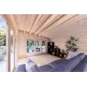 Moderne Gartenhaus ERICA 7x4, 44mm, Innenansicht