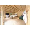 Gartenhaus Holz MATILDE 5x5, 44mm, Innenansicht