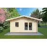Gartenhaus Holz MATILDE 5x5, 44mm, Frontansicht