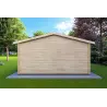 Moderne Gartenhaus MATILDE 5x6, 44mm, Rückansicht