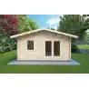 Moderne Gartenhaus MATILDE 5x6, 44mm, Frontansicht