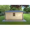 Moderne Gartenhaus MATILDE 5x6, 44mm, linke Seite