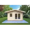 Gartenhaus Holz MATILDE 6x4, 44mm, Frontansicht