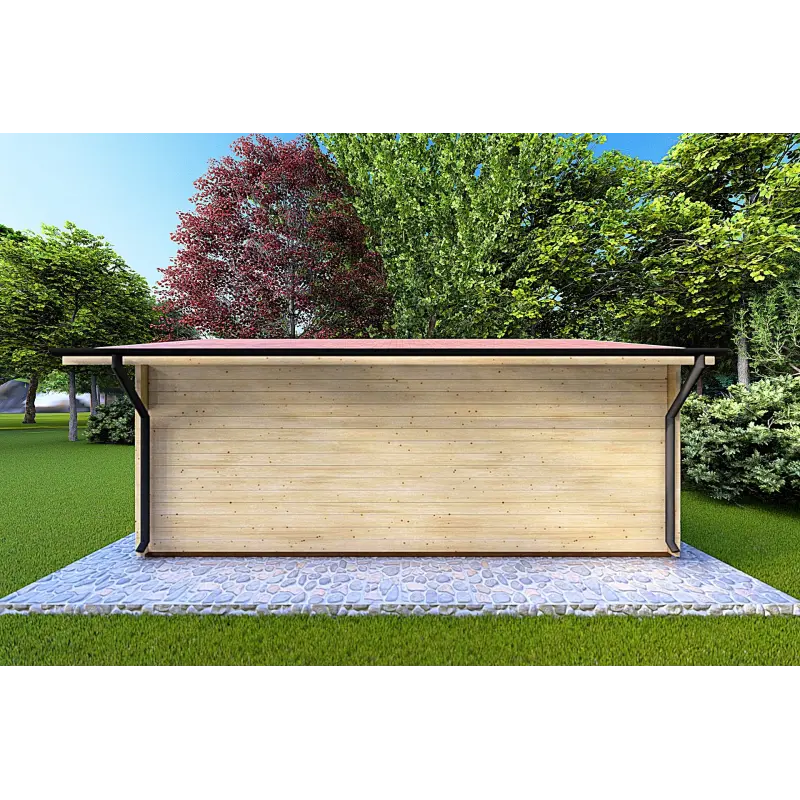 Gartenhaus Holz MATILDE 6x4, 44mm, rechte Seite